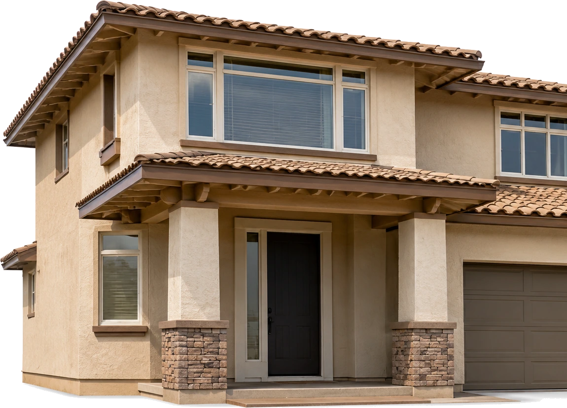 Freshly painted two-story Arizona home
