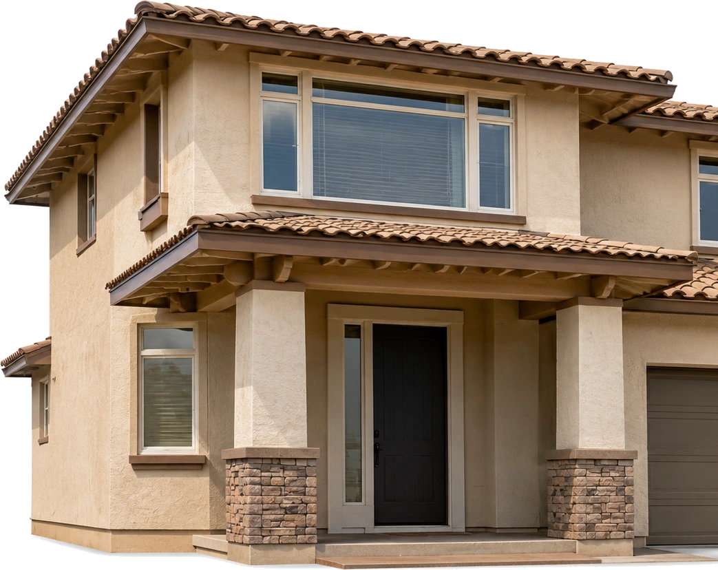 Freshly painted two-story Arizona home