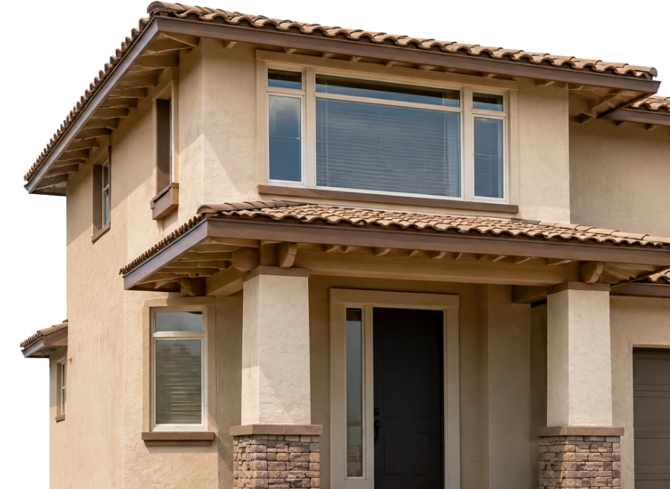 Freshly painted two-story Arizona home
